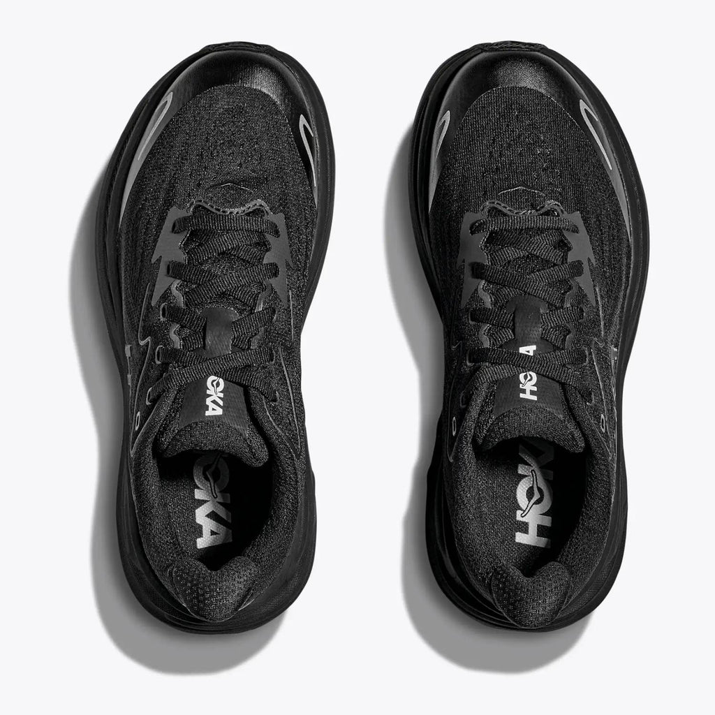 Hoka Clifton 10 Big Kids Running Shoes, Black/Black