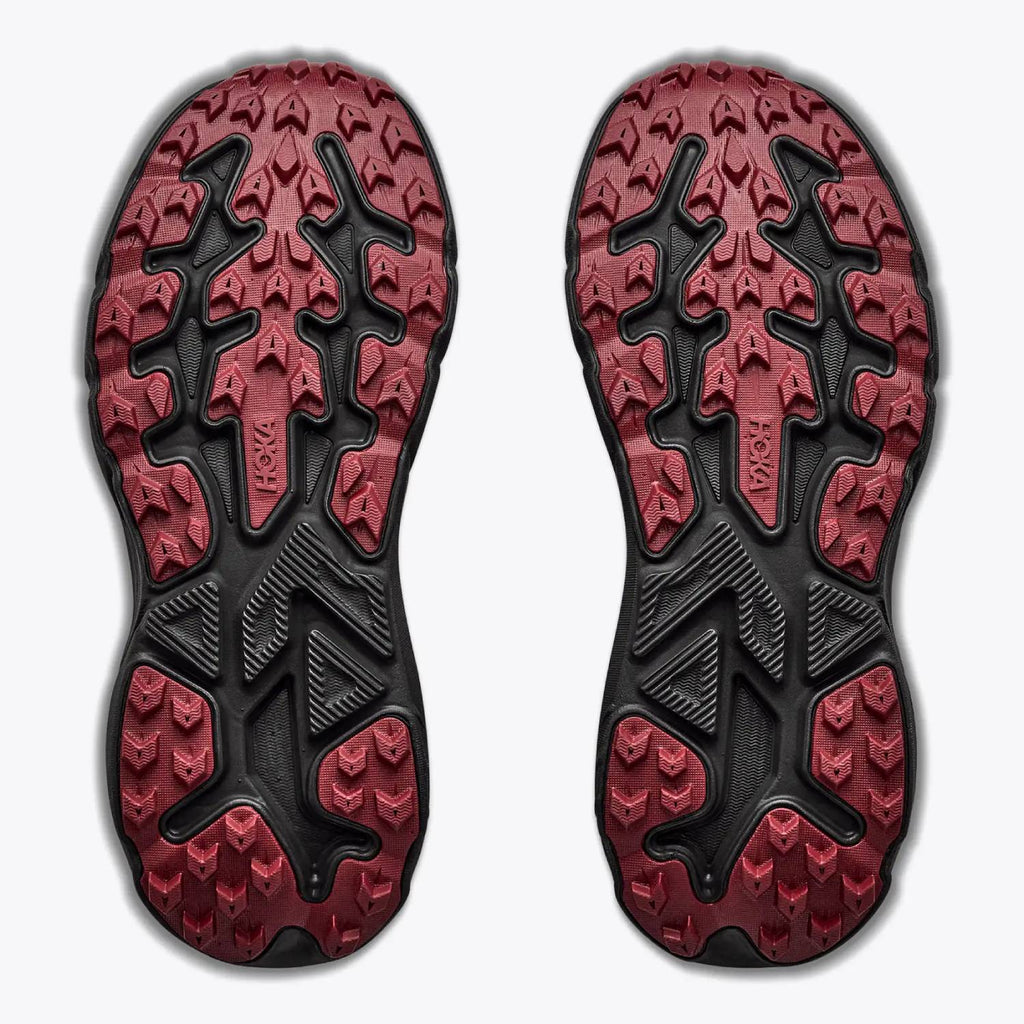 Hoka Challenger 8 GTX Women's Trail Running Shoes, Black/Varsity Burgundy