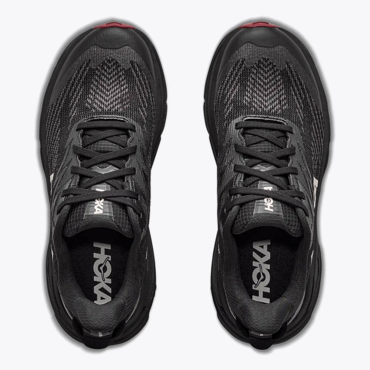 Hoka Challenger 8 GTX Women's Trail Running Shoes, Black/Varsity Burgundy