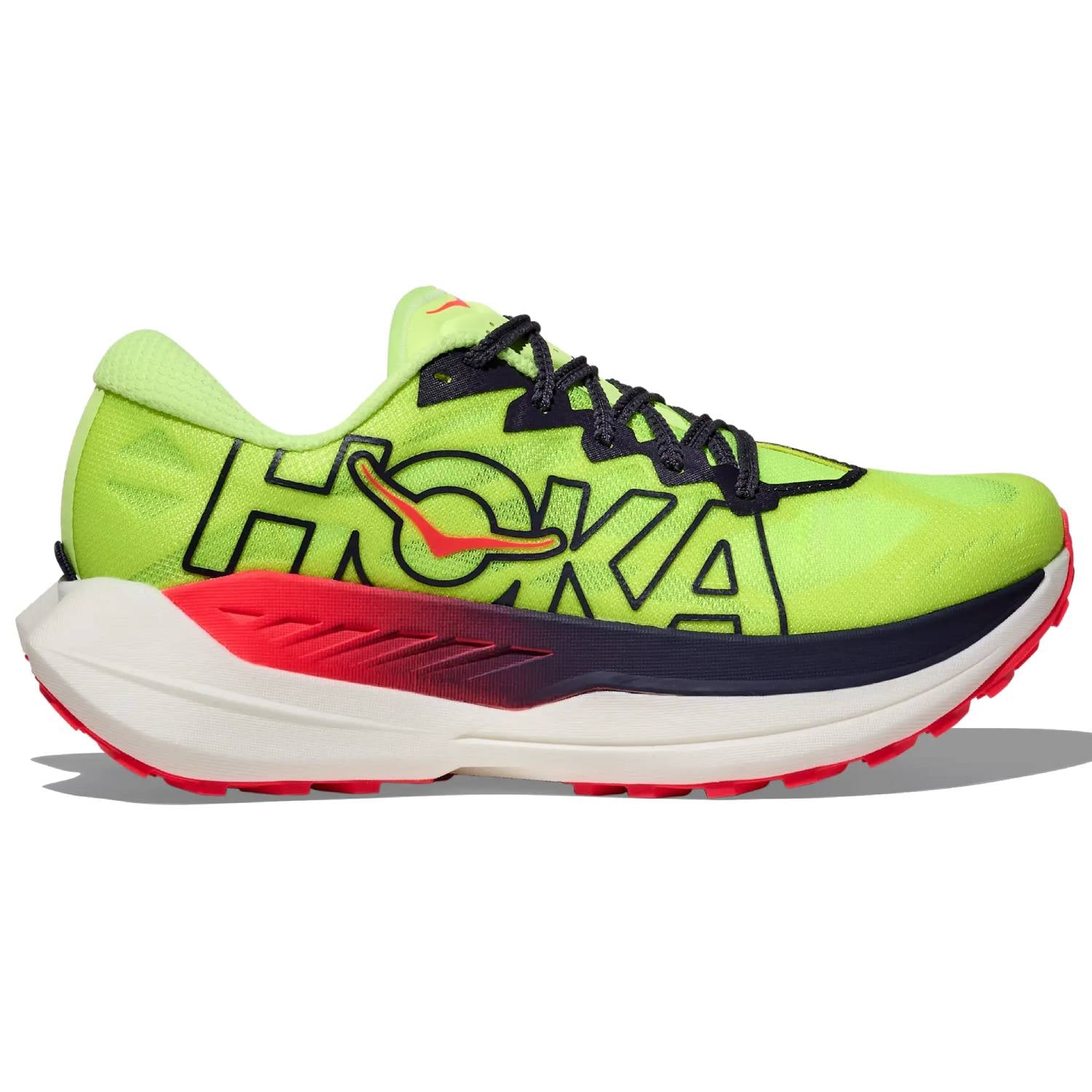 Hoka Rocket X Trail Women's Trail Running Shoes, Neon Yuzu/Neon Flame
