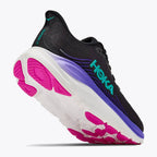 Hoka Clifton 11 Women's Running Shoes, Black/Neon Nebula