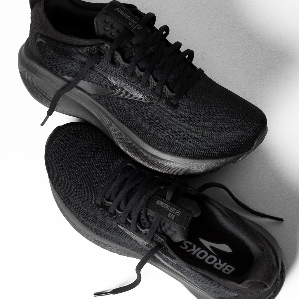 Brooks Adrenaline GTS 25 Women's Running Shoes, Black/Black/Ebony