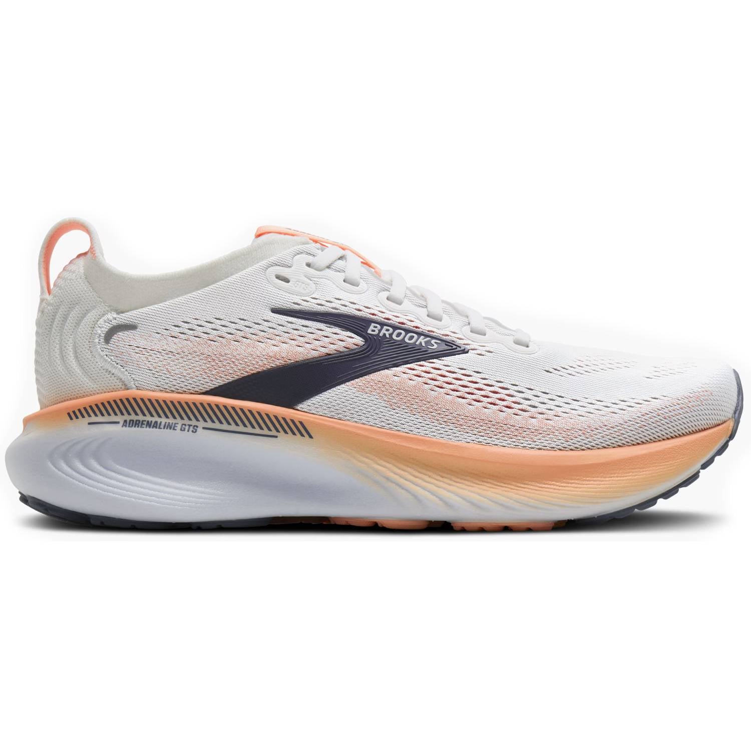 Brooks Adrenaline GTS 25 Women's Running Shoes, Oyster Mushroom/Peach/Grape Main image