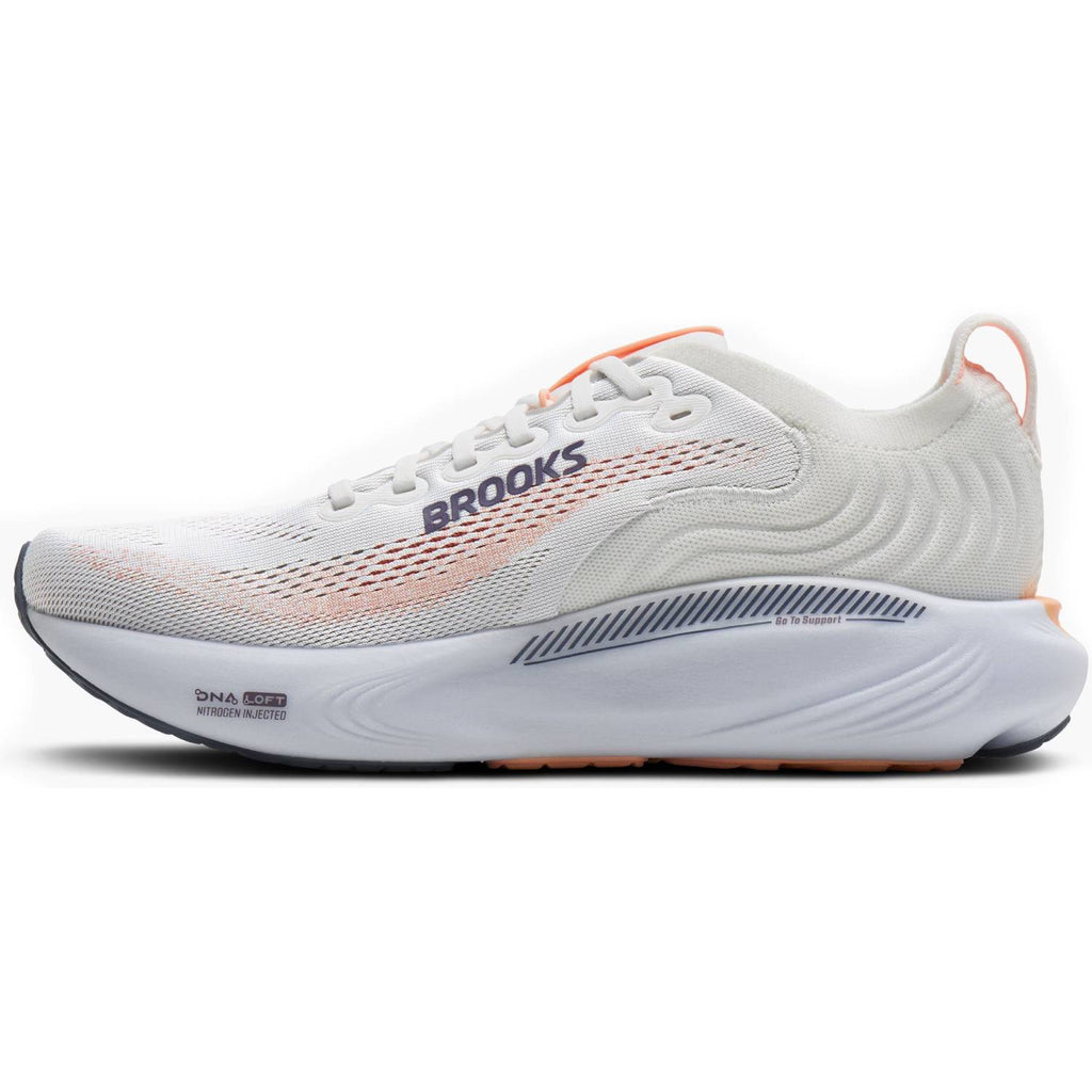Brooks Adrenaline GTS 25 Women's Running Shoes, Oyster Mushroom/Peach/Grape