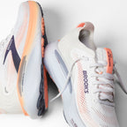 Brooks Adrenaline GTS 25 Women's Running Shoes, Oyster Mushroom/Peach/Grape