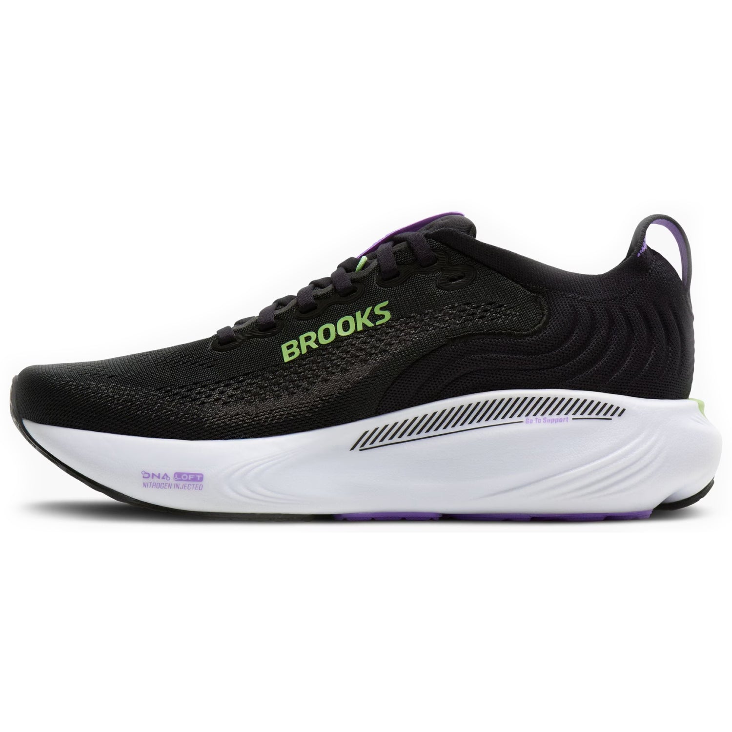 Brooks Adrenaline GTS 25 Women's Running Shoes, Oyster Mushroom/Peach/Grape