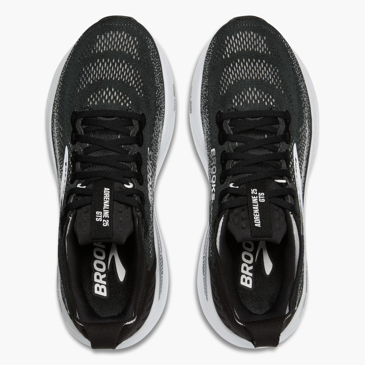 Brooks Adrenaline GTS 25 Women's Running Shoes, Black/Grey/White