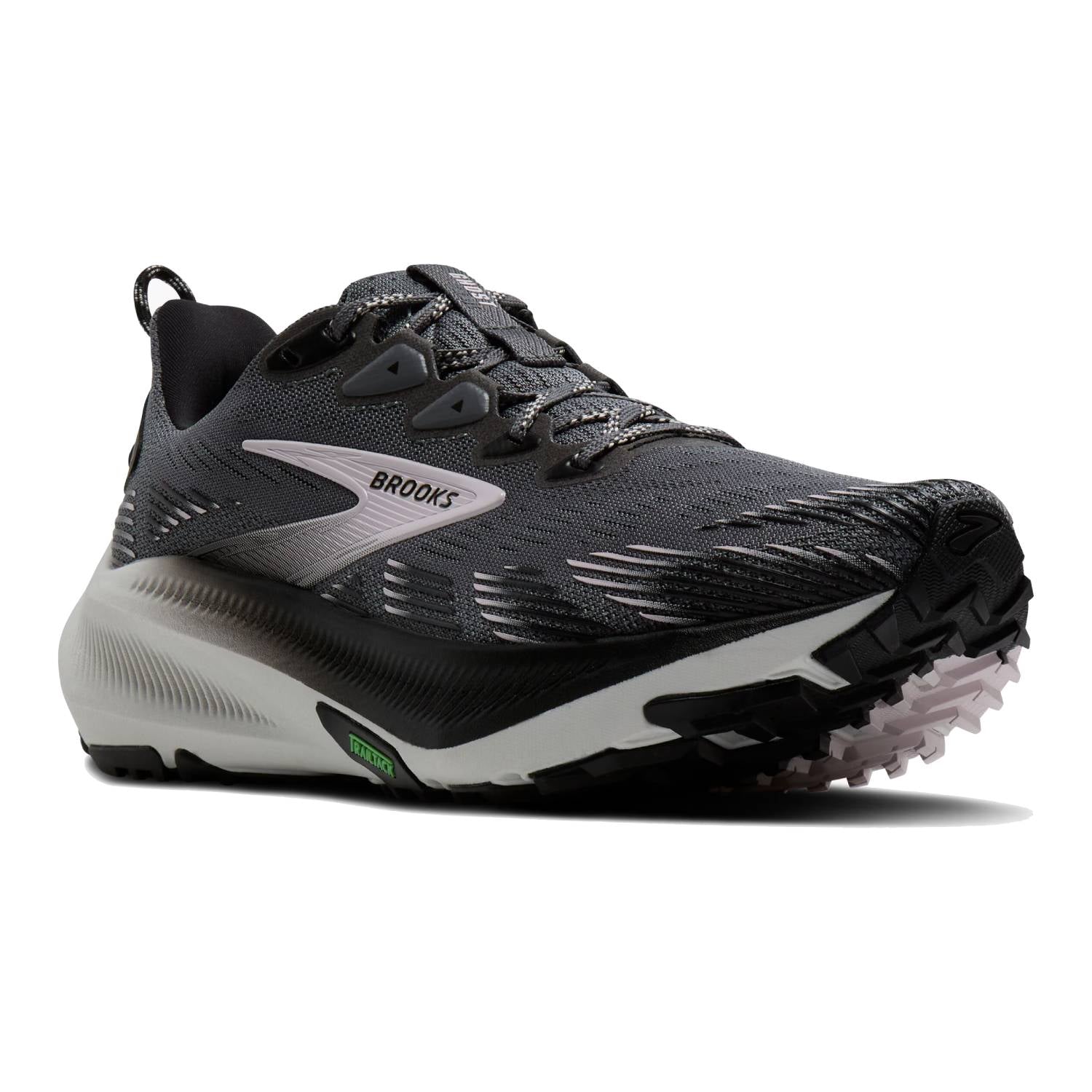 Brooks Ghost Trail Women's Running Shoes, Poppy Seed/Black/Pink