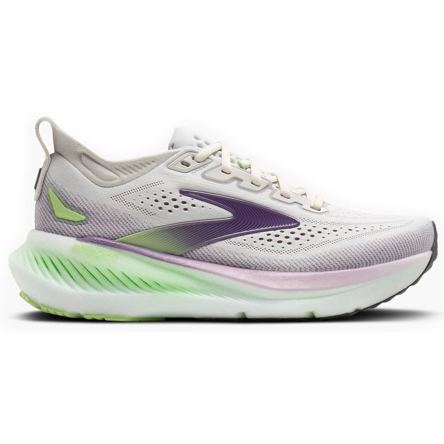 Brooks Glycerin 23 Women's Running Shoes, Antarctica/Grape/Green Gecko
