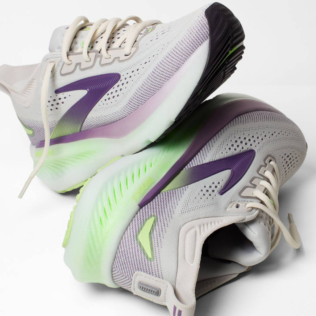 Brooks Glycerin 23 Women's Running Shoes, Antarctica/Grape/Green Gecko
