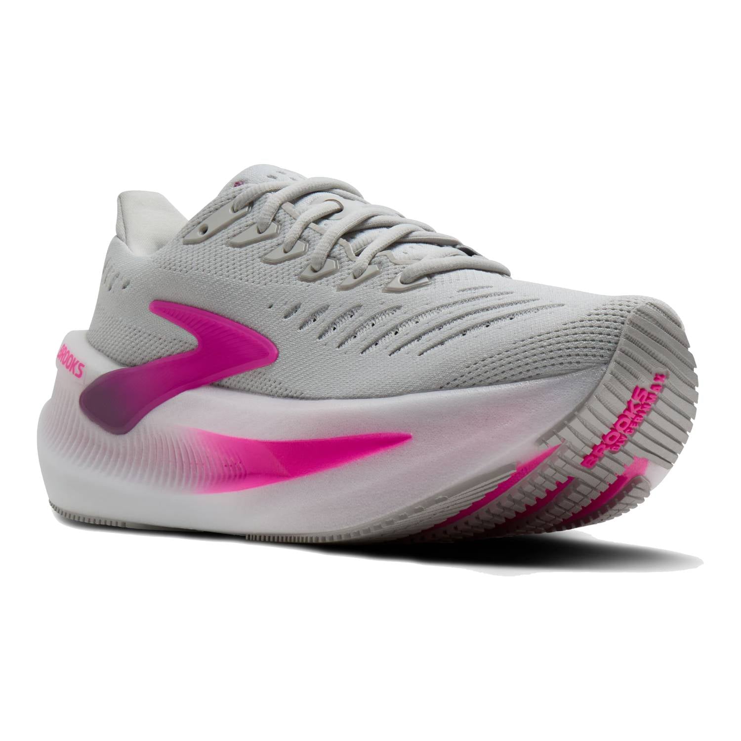 Brooks Glycerin Max 2 Women's Running Shoes, Oyster/Argyle/Cyber Pink