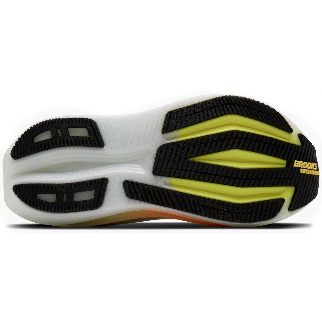 Brooks Glycerin Max 2 Women's Running Shoes, White/Cyber Yellow/Nightlife