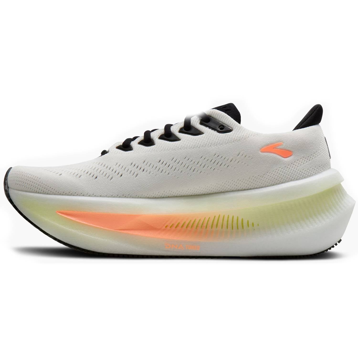 Brooks Glycerin Max 2 Women's Running Shoes, White/Cyber Yellow/Nightlife