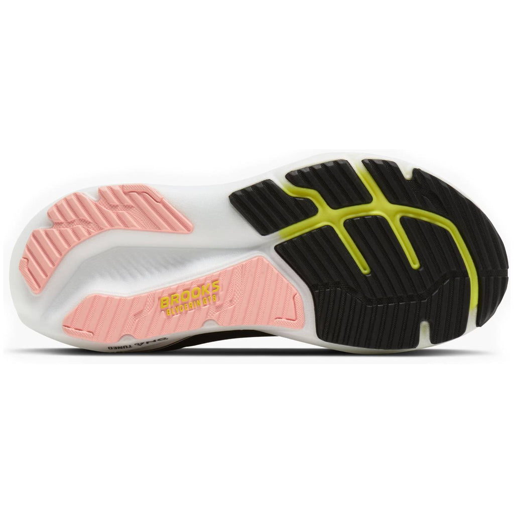 Brooks Glycerin GTS 23 Women's Running Shoes, Black/Peach/Nightlife