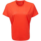 Ronhill Momentum Flow Women's T-Shirt, Hot Coral/Grape Juice