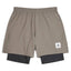 Saysky Pace 2in1 Shorts 5", Taupe