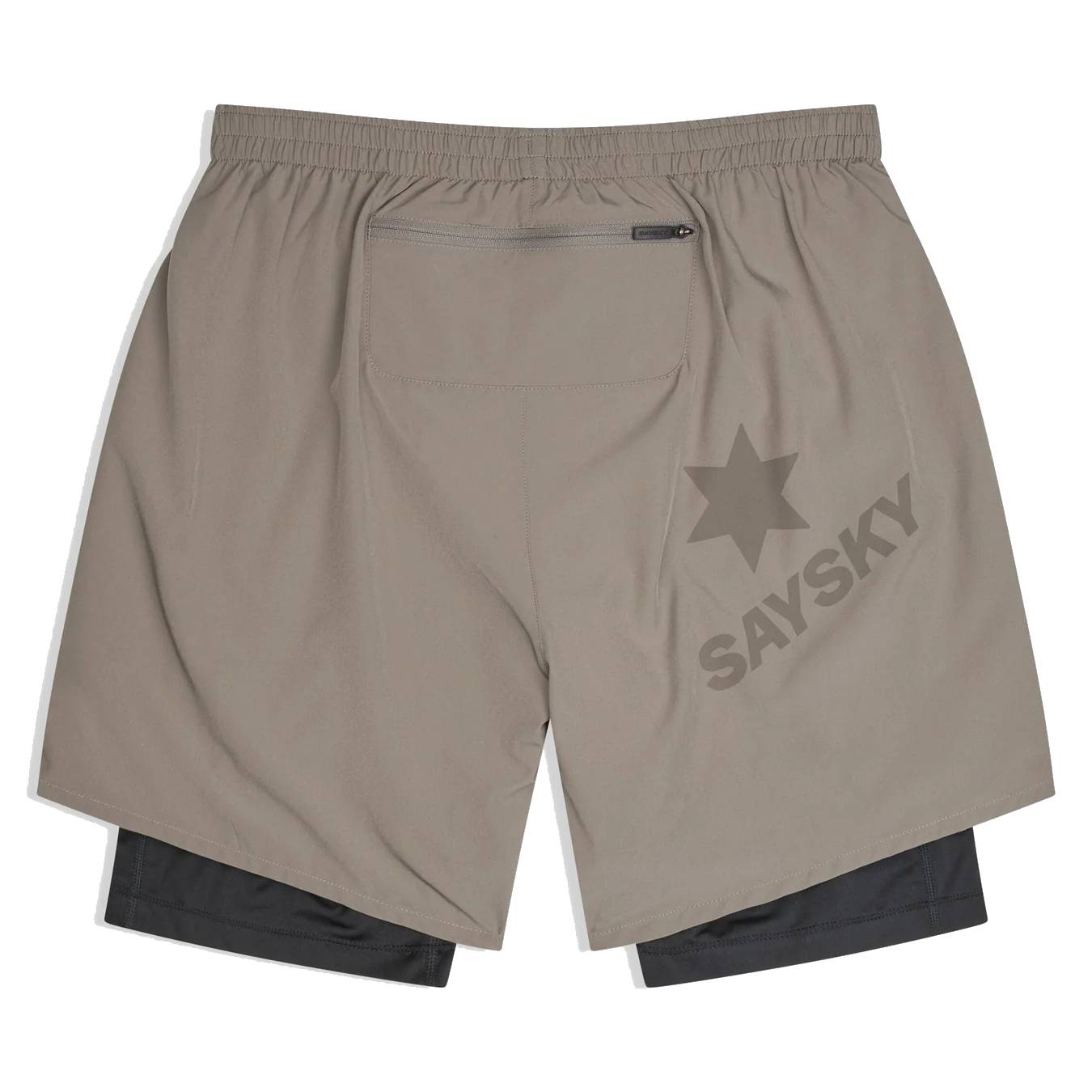 Saysky Pace 2in1 Shorts 5", Taupe