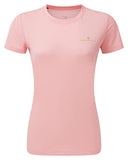 Ronhill Women's Tech S/S Tee, Bubblegum/Moss