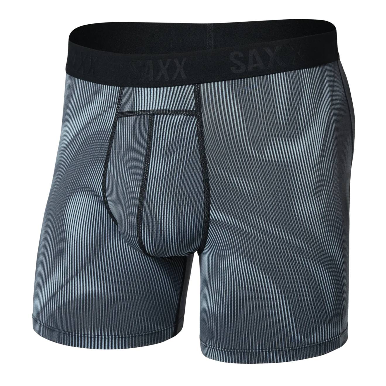 Saxx Smooth Flex Light Compression Boxer Briefs, Smoke Camo/Deep Navy Main image