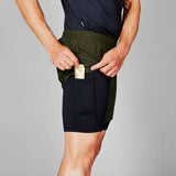 Saysky Pace 2in1 Shorts 5", Green