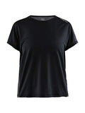 Craft Women's Eaze T-Shirt, Black/Crest