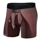 Saxx Kinetic Light Compression Mesh Boxer Briefs, Optic Mountain/Dark Brick