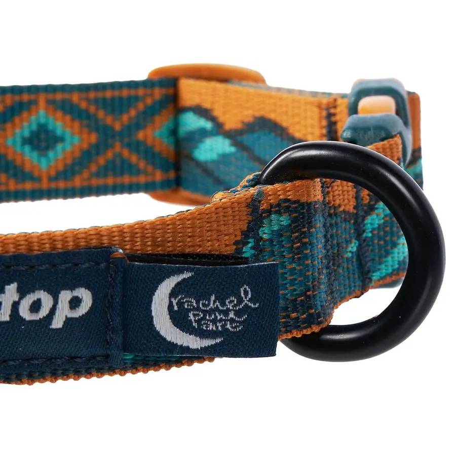 Non-Stop Dogwear Trail Quest Collar Rachel Pohl Edition, Teal/Oak
