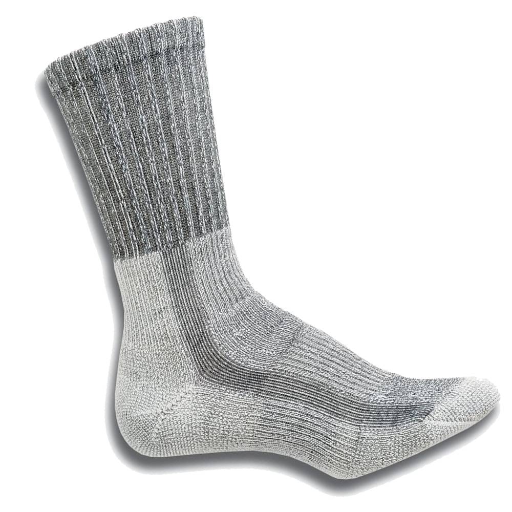 Thorlos Light Hiking Crew Socks, Cloudburst Grey Main image
