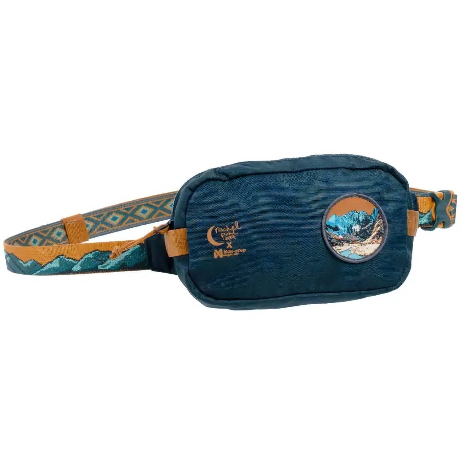 Non-Stop Dogwear Trail Quest Fanny Pack Rachel Pohl Edtion, Teal/Oak Main image