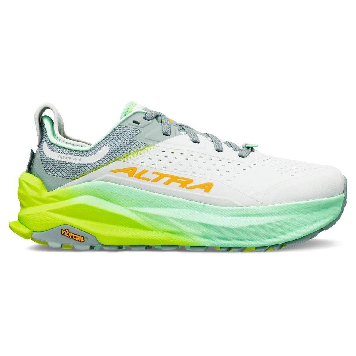 Altra Olympus 6 Women's Trail Running Shoes, Grey/Orange Main image
