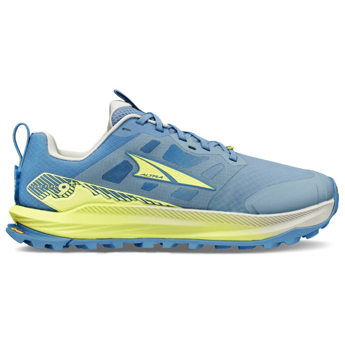 Altra Lone Peak 9+ Women's Trail Running Shoes, Blue/Lime Main image