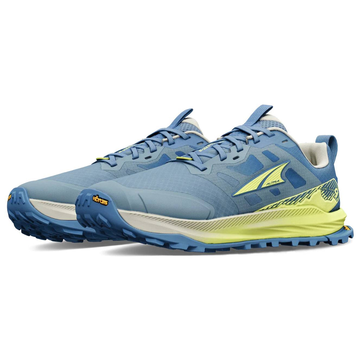 Altra Lone Peak 9+ Women's Trail Running Shoes, Blue/Lime