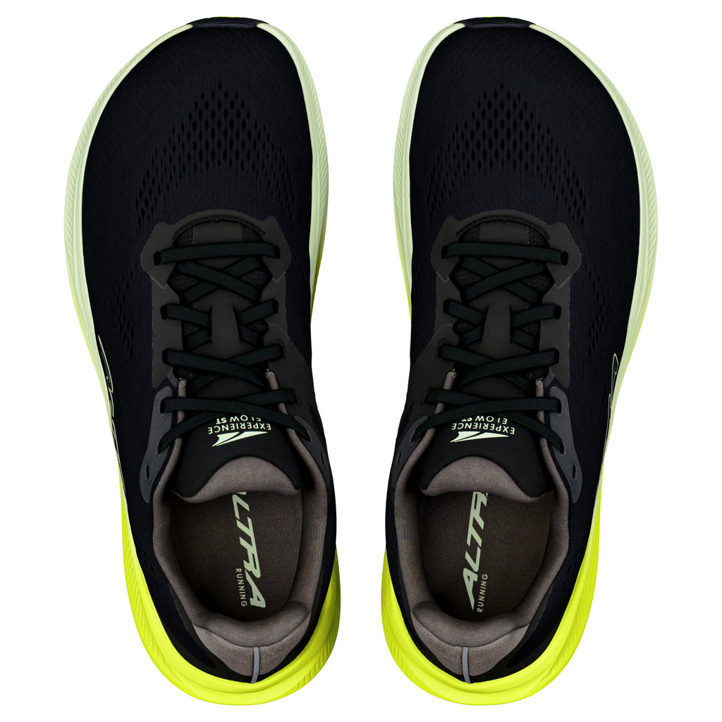 Altra Experience Flow ST Men's Running Shoes, Black/Lime Cream/Wild Lime