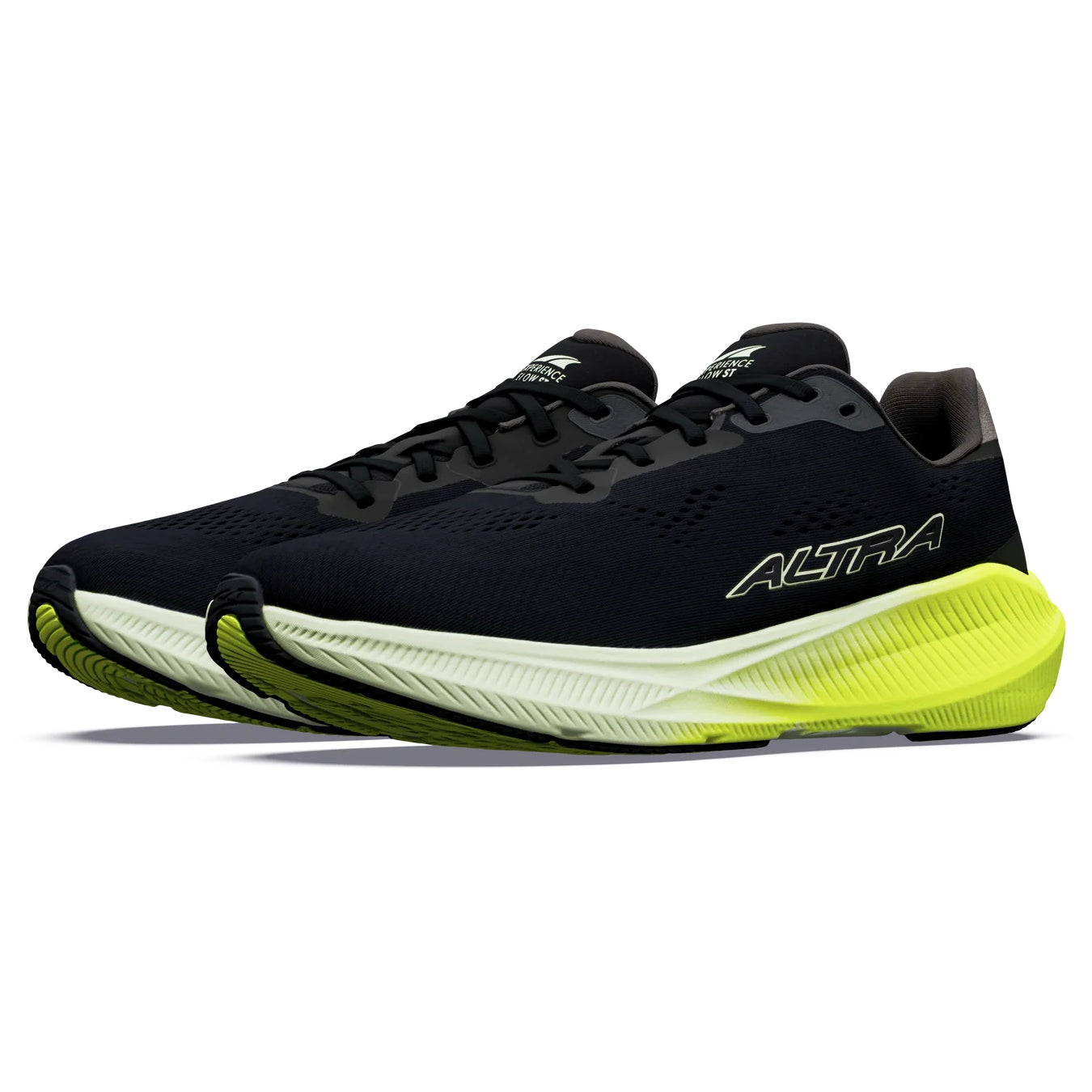 Altra Experience Flow ST Men's Running Shoes, Black/Lime Cream/Wild Lime