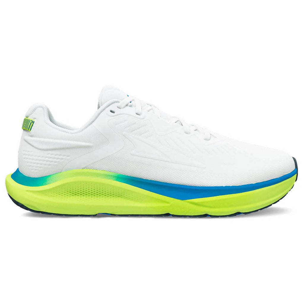 Altra Paradigm 8 Men's Running Shoes, White/Lime
