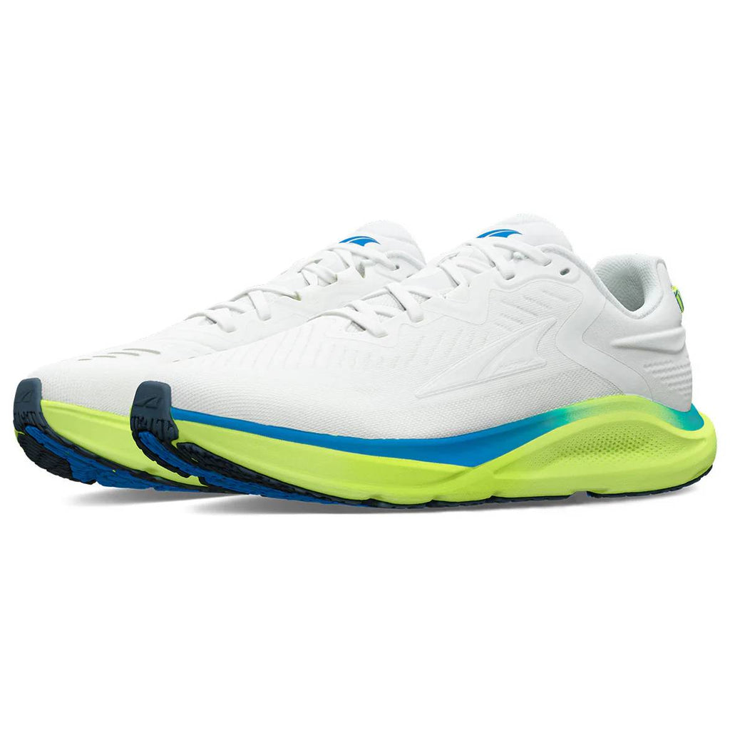 Altra Paradigm 8 Men's Running Shoes, White/Lime