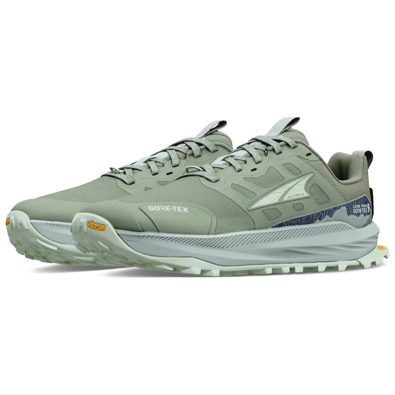 Altra Lone Peak 9+ GTX Women's Trail Running Shoes, Dusty Olive