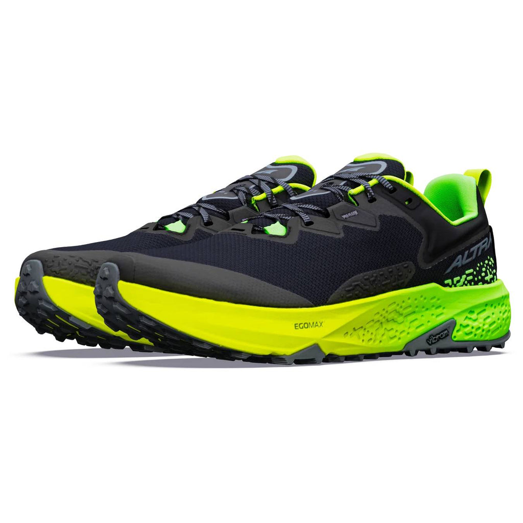 Altra Timp 6 Men's Trail Running Shoes, Black/Turbulence/Green Gecko