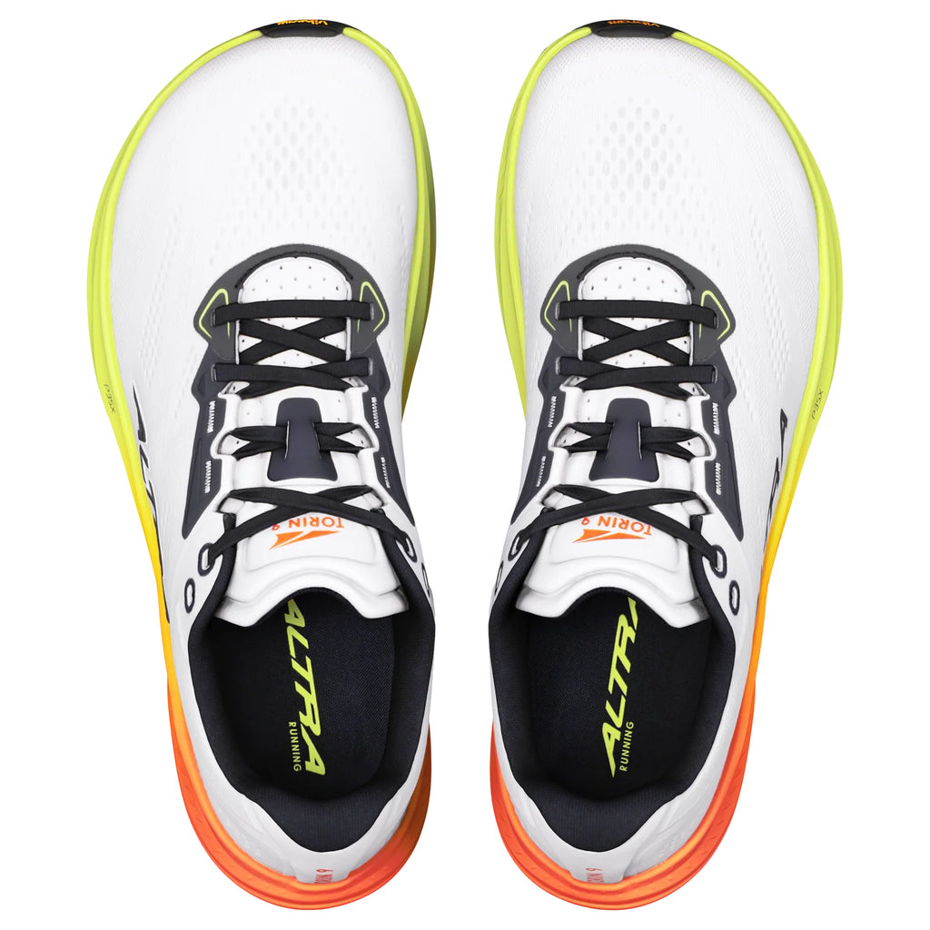 Altra Torin 9 Men's Running Shoes, White/Black/Yellow