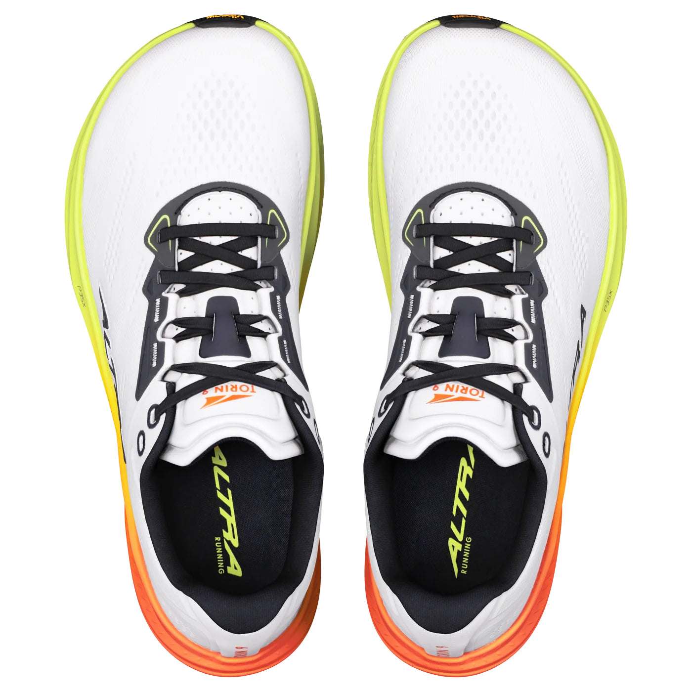 Altra Torin 9 Men's Running Shoes, White/Black/Yellow
