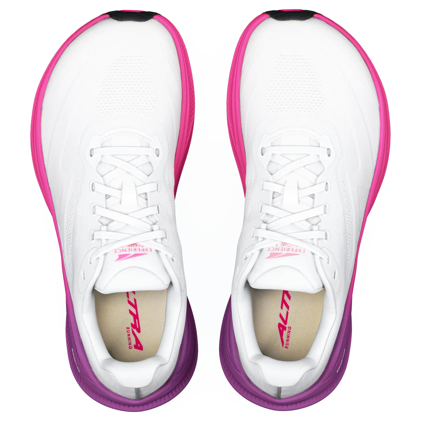 Altra Experience Flow 3 Women's Running Shoes, White/Purple Cactus Flower/Knockout Pink