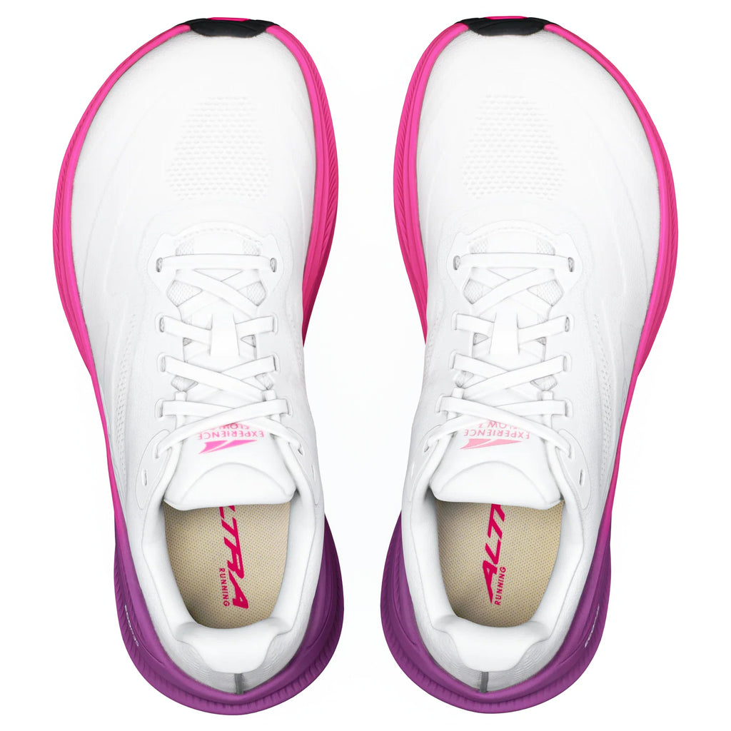 Altra Experience Flow 3 Women's Running Shoes, White/Purple Cactus Flower/Knockout Pink