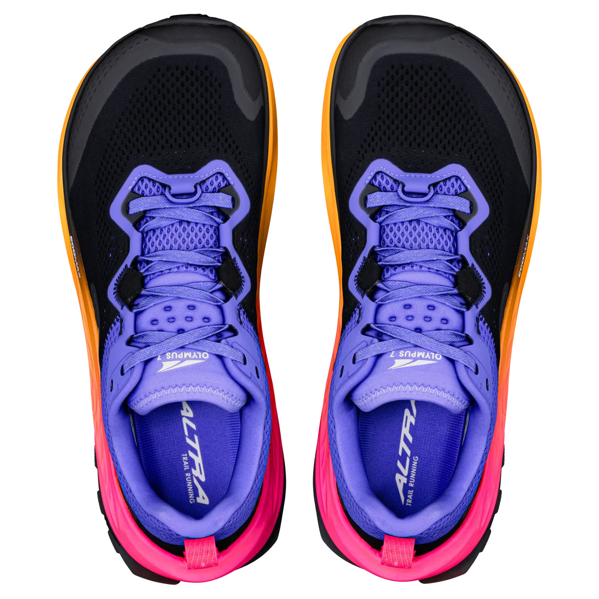 Altra Olympus 7 Women's Trail Running Shoes, Black/White/Purple