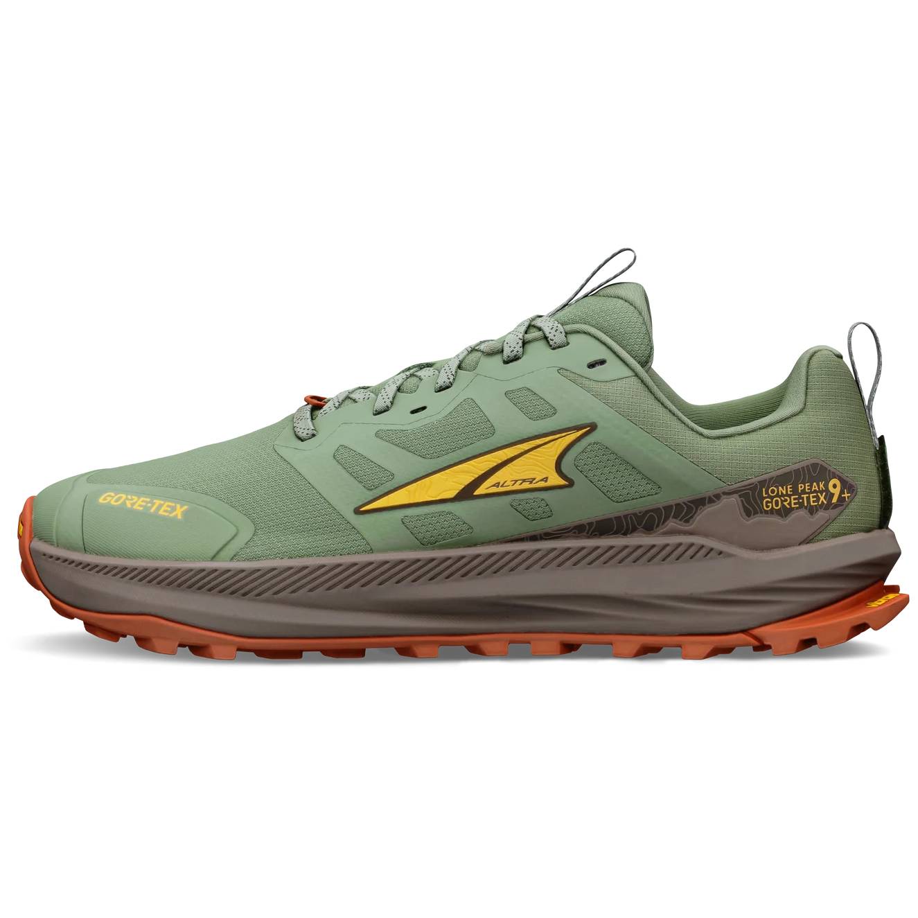 Altra Lone Peak 9+ GTX Men's Trail Running Shoes, Dusty Olive Main image