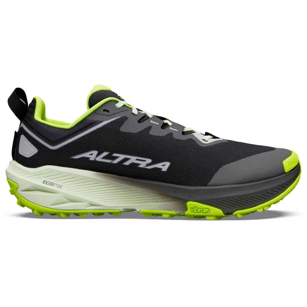 Altra Experience Wild 3+ Men's Trail Running Shoes, Black/Silver/Acid Lime