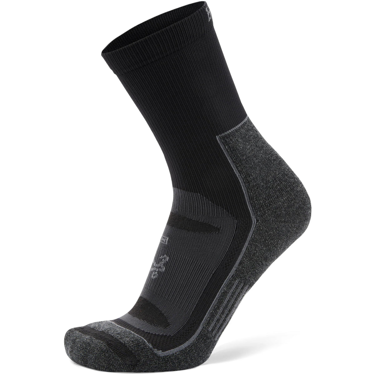 Balega Blister Resist Crew Socks, Grey/Black