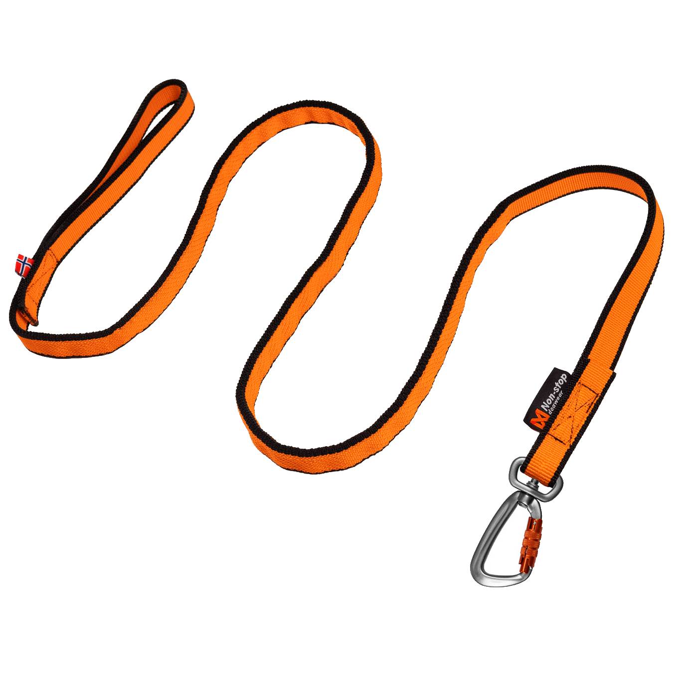 Non-Stop Dogwear Bungee Leash, Black/Orange Main image