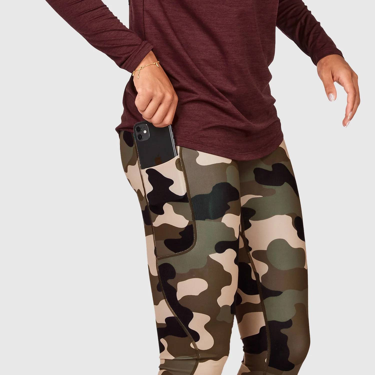 Saysky Combat+ Tights, Woodland Camo