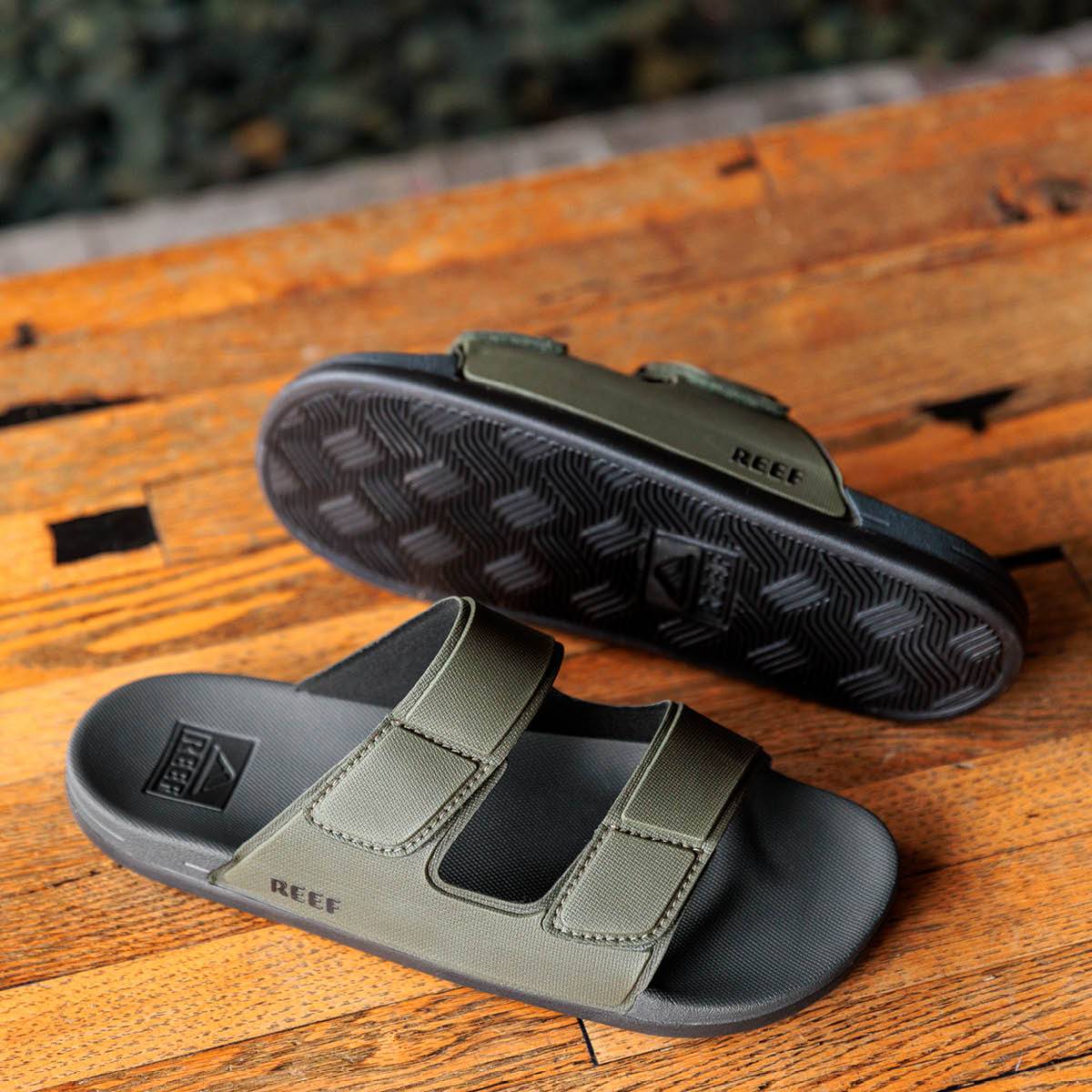 Reef Men's Cushion Tradewind, Grey/Olive