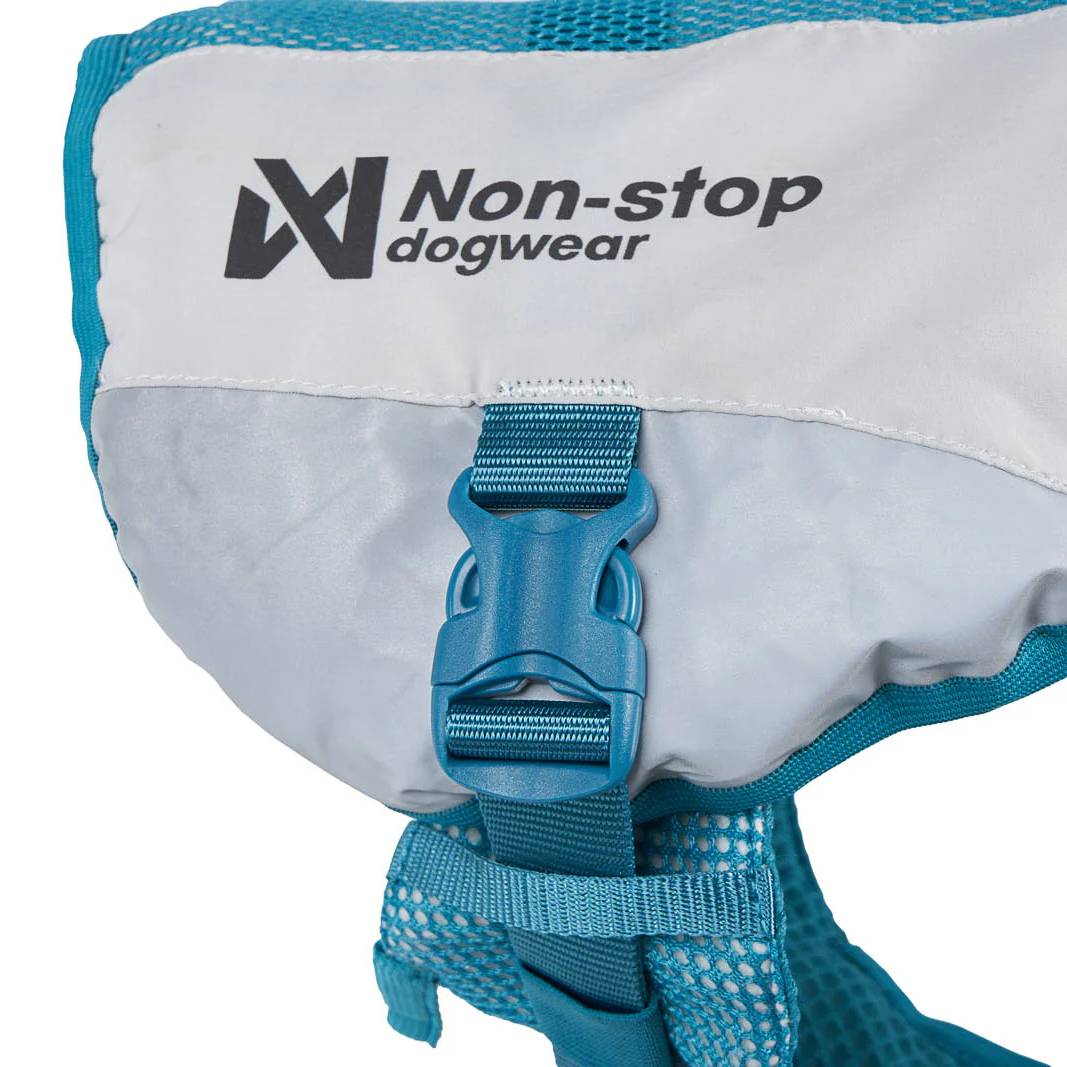 Non-Stop Dogwear Cooling Vest, Light Grey/Teal